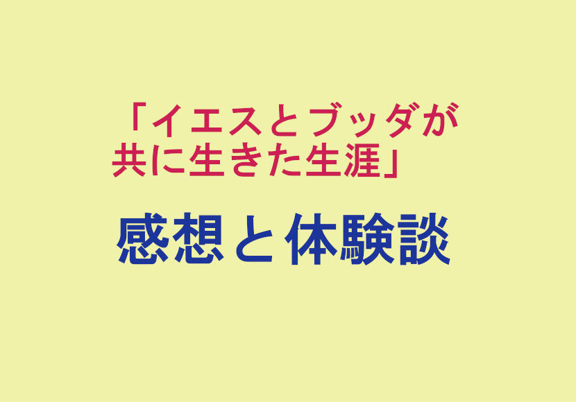 「イエスとブッダが共に生きた生涯」の感想と体験談
